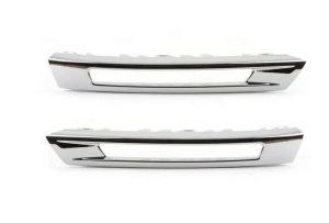 NEW GENUINE MERCEDES BENZ GLS X166 AMG FRONT LOWER BUMPER MOULDING COVER SET