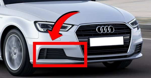 NEW GENUINE AUDI A3 8V 16-21 FRONT BUMPER LOWER SIDE GRILL RIGHT O/S 8V3807682M9B9 - Image 2