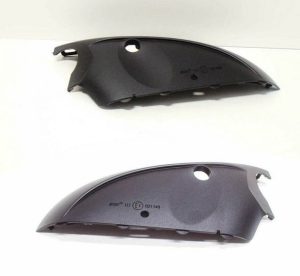NEW GENUINE AUDI A6 C7 10-18 FRONT DOOR MIRROR EXTERNAL HOUSING TRIM PAIR SET