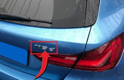 NEW GENUINE BMW 1 SERIES F40 REAR  LETTERING LABEL 116d BADGE 51147473348