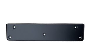 NEW GENUINE VW T-ROC 17- FRONT BUMPER LICENSE PLATE BRACKET SATIN BLACK 2GA8072879B9