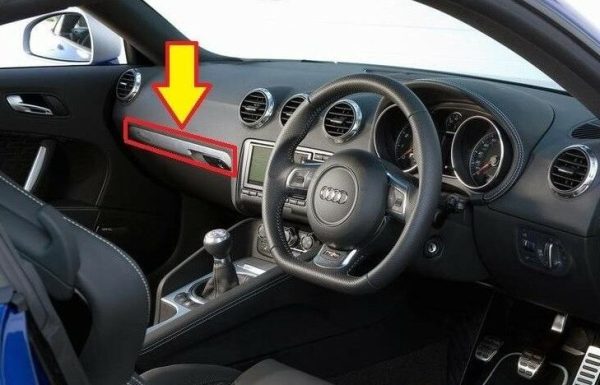 NEW GENUINE AUDI TT 8J POLISHED ALUMINIUM SILVER TRIM RHD 8J2857185F1NK