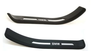 NEW GENUINE BMW 5 SERIES E39 REAR DOOR SILL COVER BLACK PAIR SET LEFT RIGHT