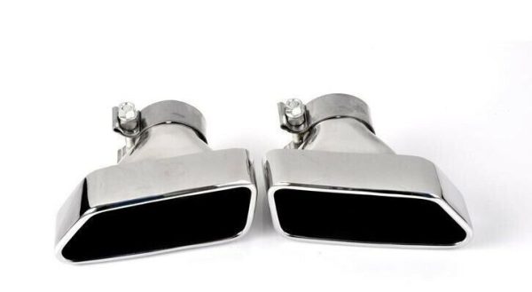 BMW GENUINE 5 SERIES F11 535d M SPORT CHROME EXHAUST TAIL PIPE TIP SET 18302298451