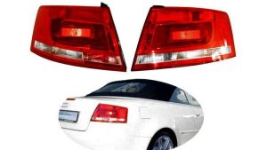 NEW GENUINE AUDI A4 2002-2009 CABRIO LED REAR TAIL LIGHTS RHD PAIR SET N/S + O/S