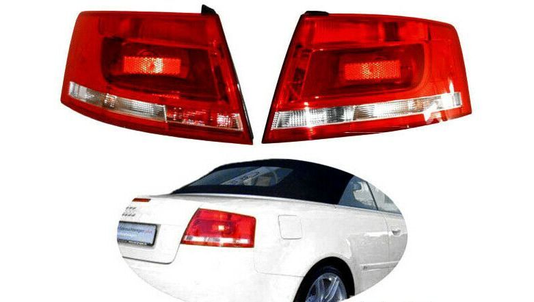 NEW GENUINE AUDI A4 2002-2009 CABRIO LED REAR TAIL LIGHTS RHD PAIR SET N/S + O/S