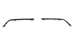 NEW GENUINE MERCEDES MB C W205 C63 AMG REAR BUMPER TRIM STRIP GLOSS BLACK SET