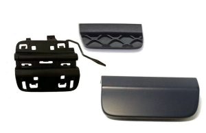 NEW GENUINE MERCEDES MB C W205 ESTATE REAR BUMPER TOW HOOK COVER PAIR SET