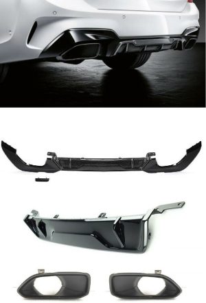 NEW GENUINE BMW G20 M SPORT PERFORMANCE REAR TRIM WITH DIFUSSER AND TAIL PIPES