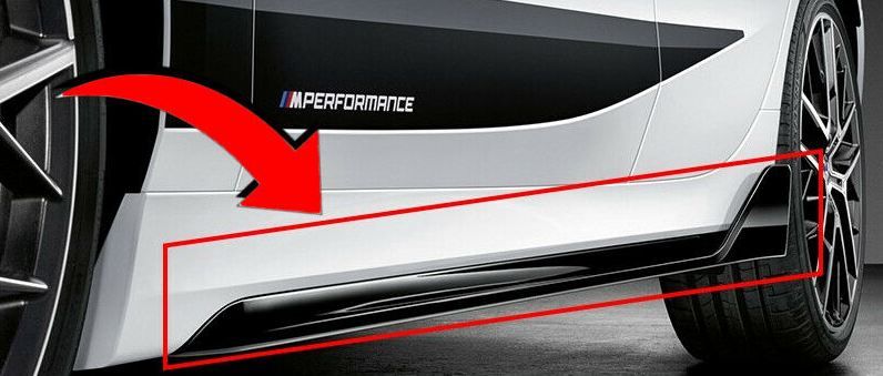 NEW GENUINE BMW 1 SER F40 M PERFORMANCE SIDE SKIRTS HIGH GLOSS BLACK PAIR SET - Image 3