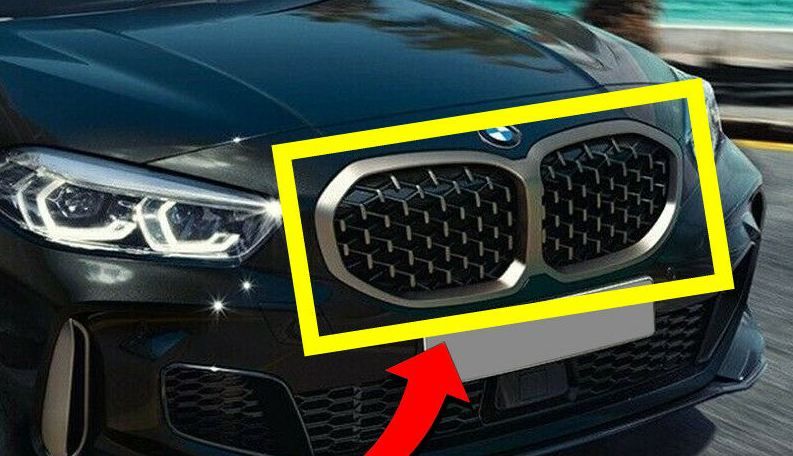 NEW GENUINE BMW 1 SERIES F40 M135iX FRONT KIDNEY GRILL CERIUM GREY 51137450961 - Image 3