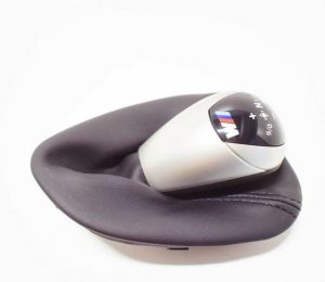 BMW NEW GENUINE 3' E90 E92 E93 M3 GEAR SHIFTER KNOB WITH LEATHER COVER 25122283706