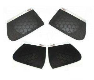 NEW GENUINE VOLKSWAGEN VW CC FRONT REAR DOOR DYNAUDIO SPEAKER COVER BLACK SET