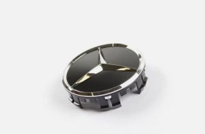 NEW GENUINE MERCEDES BENZ MB WHEEL CENTER HUB CAP BLACK A00040027009040