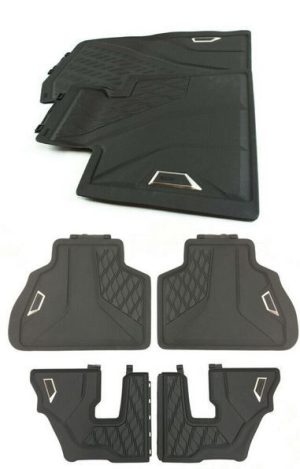 NEW GENUINE BMW X7 G07 ALL WEATHER RUBBER FLOOR MATS LHD FRONT + REAR
