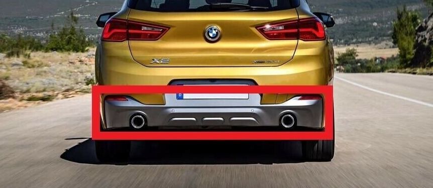 NEW GENUINE BMW X2 F39 REAR M SPORT BUMPER DIFFUSER 51128090076