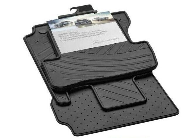 NEW GENUINE MERCEDES-BENZ C-CLASS W204 RUBBER FLOOR MATS SET 4PCS RHD A20468045489G33 - Image 2