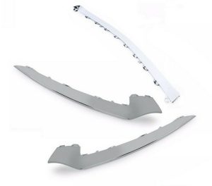 NEW GENUINE MERCEDES E CLASS W207 AMG FRONT BUMPER LOWER CHROME TRIM PAIR SET