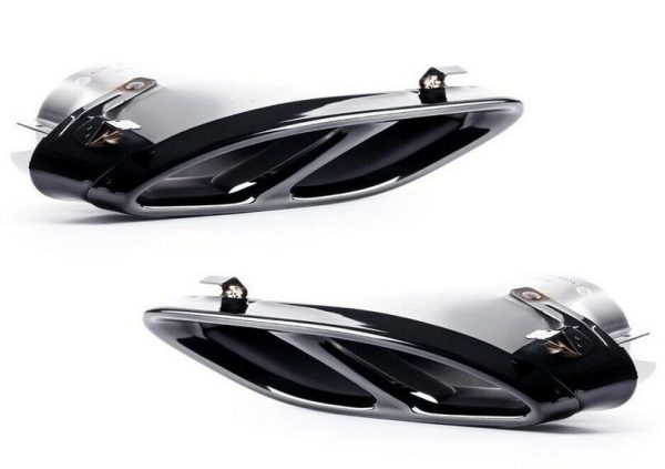 NEW GENUINE MERCEDES-BENZ C43 GLC43 AMG LEFT N/S RIGHT O/S EXHAUST TIP PAIR SET