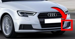 NEW GENUINE AUDI A3 8V 16-21 FRONT BUMPER LOWER SIDE GRILL LEFT N/S 8V3807681AA9B9