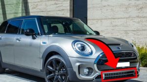 NEW GENUINE MINI F54 FRONT JCW BUMPER LOWER CENTER GRILLE WITH CHROME STRIP 51117376369+51117376373