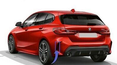 NEW GENUINE BMW 1 SERIES F40 M SPORT REAR BUMPER BEAN GRILL COVER TRIM LEFT N/S 51128075311 - Image 3