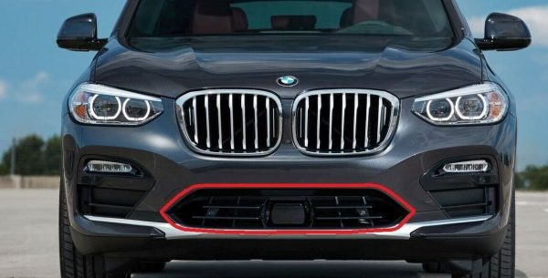 NEW GENUINE BMW X4 SERIES G02 FRONT BUMPER LOWER CENTER GRILL ACC 51117418733 - Image 2