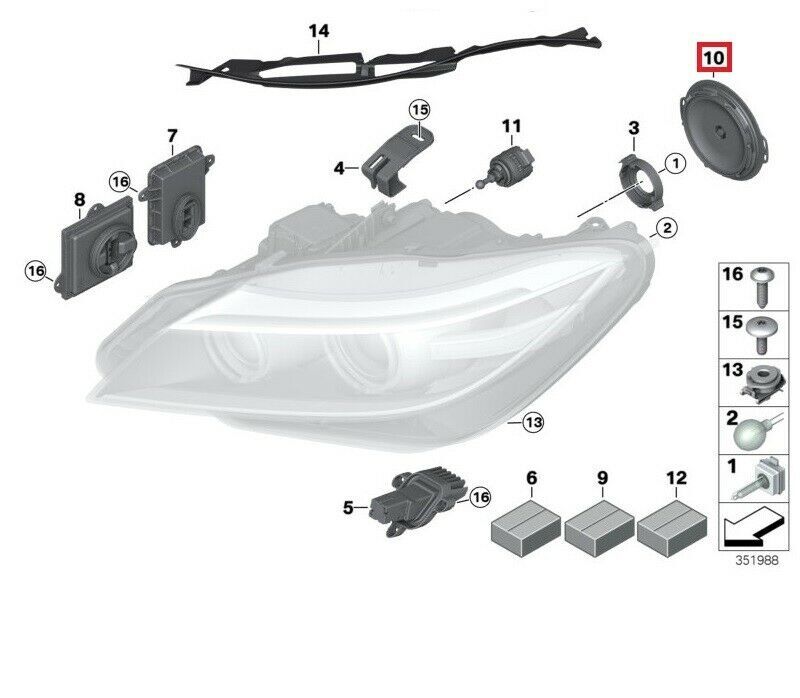 NEW GENUINE BMW Z4 ROADSTER E89 F20 F21 HEADLIGHT LOW BEAM BACK COVER CAP 63117348932 - Image 2