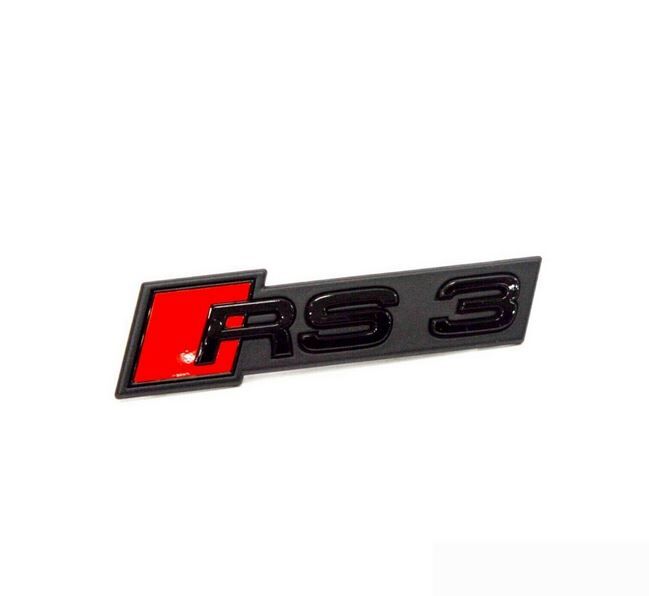 NEW GENUINE AUDI RS3 17- FRONT BUMPER CENTER GRILL BLACK RS3 BADGE EMBLEM 8V5853736BT94 - Image 3