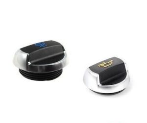 NEW GENUINE PORSCHE 991 & VAG OIL FILLER AND COOLANT TANK CAP SET OEM 99110645702 + 9P1115423A