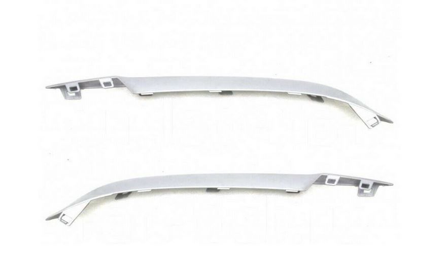 NEW GENUINE BMW 5 SERIES G30 G31 FRONT BUMPER RUBBER STRIP TRIMS PAIR SET NS+OS 51117385271 + 51117385272 - Image 2