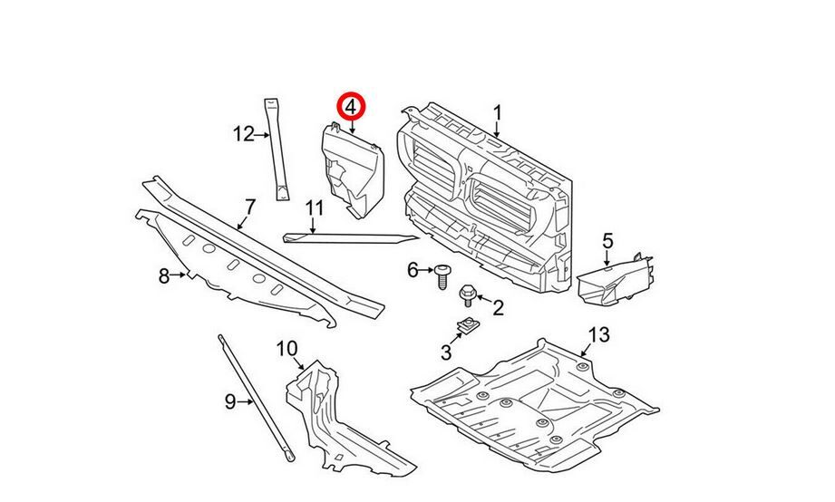 NEW GENUINE BMW 5 SERIES F10 F11 FRONT OIL COOLER AIR DUCT LEFT N/S 51747200789 - Image 5