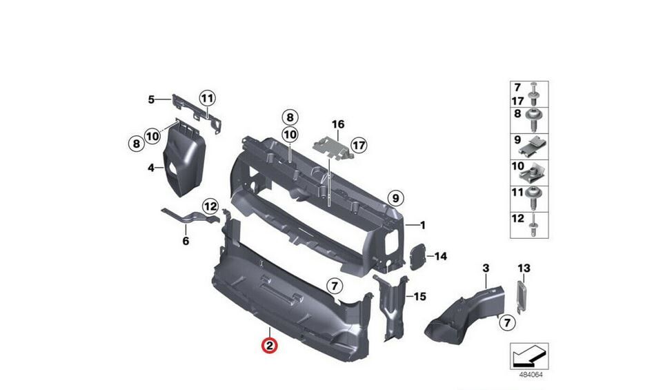 NEW GENUINE BMW 2 SERIES F22 F23 FRONT M BUMPER LOWER AIR DUCT PANEL 51748058911 - Image 4