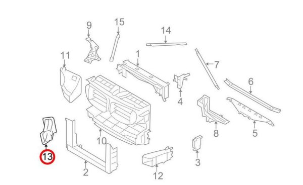 NEW GENUINE BMW F10 F11 F06 F07 F12 F13 F01 F02 FRONT RADIATOR AIR DUCTS N/S+O/S 51757185167 + 51757185168 - Image 5