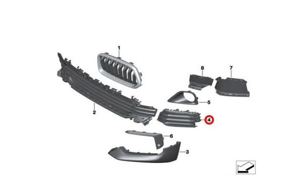 NEW GENUINE AUDI A4 S4 RS4 09-15 FRONT SIDE WINDOW WIND DEFLECTOR SET 8K5072193 - Image 2