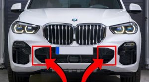 NEW GENUINE BMW X5 SERIES G05 M FRONT BUMPER AIR INLETS PAIR SET N/S + O/S 51118074269 + 51118074270