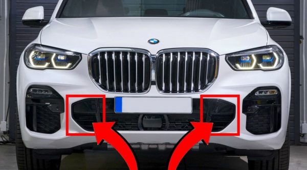 NEW GENUINE BMW X5 SERIES G05 M FRONT BUMPER AIR INLETS PAIR SET N/S + O/S 51118074269 + 51118074270