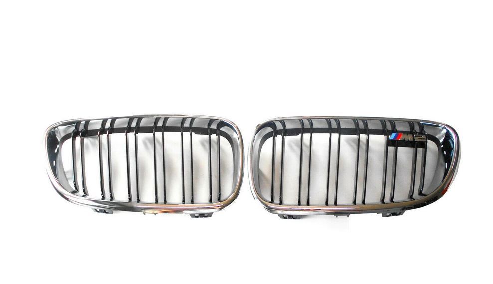 NEW GENUINE BMW 2 SERIES F87 M SPORT KIDNEY GRILLS PAIR SET N/S + O/S 51138064143 + 51138064144