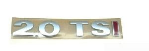 NEW GENUINE VW TIGUAN 2007-2011 REAR TRUNK RED 2.0 TSI LETTERING BADGE EMBLEM 5N0853675CGQF