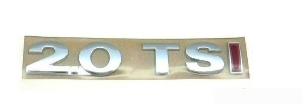 NEW GENUINE VW TIGUAN 2007-2011 REAR TRUNK RED 2.0 TSI LETTERING BADGE EMBLEM 5N0853675CGQF