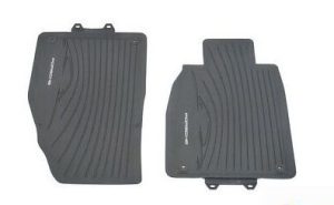 NEW GENUINE PORSCHE 911 991 CARRERA 12-17 FRONT BLACK RUBBER FLOOR MATS LHD 981044800451E0