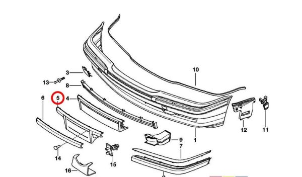 NEW BMW GENUINE E38 7 SERIES FRONT LICENSE PLATE MOUNTING US VERSION 51118150488 - Image 8