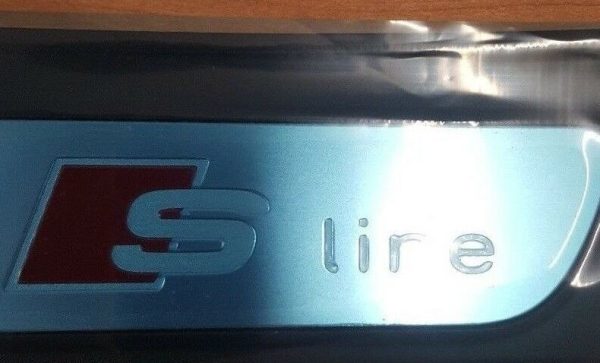 NEW GENUINE AUDI A5 SPORTBACK 08-16 SLINE REAR DOOR ENTRY SILL STRIP LEFT N/S 8T8853375B01C - Image 2