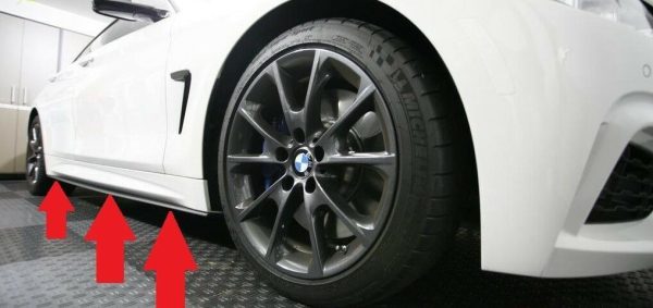 BMW NEW GENUINE 4 SERIES F32 F33 F36 M SPORT ROCKET PANEL MATT BLACK PAIR SET 51192361680 + 51192361679 - Image 7