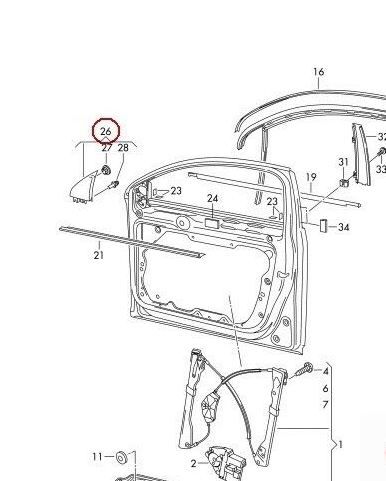 NEW GENUINE VW PASSAT B7 10-15 FRONT LEFT N/S DOOR BLACK TWEETER COVER 3AA837973C9B9 - Image 2