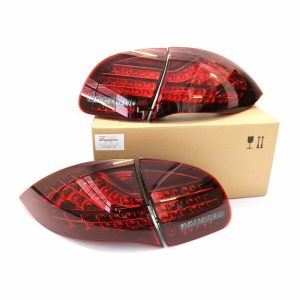 PORSCHE NEW GENUINE CAYENNE 958 RHD SMOKED BLACK LINE TAIL LIGHTS SET LEFT RIGHT 95804490026