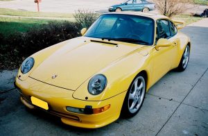 Aero Look Front Bumper Side Splitters/Elerons/Flaps for Porsche 911 (993) 1995-1998