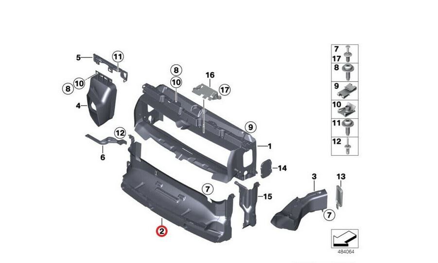 NEW GENUINE BMW 2 SERIES F22 F23 FRONT BUMPER LOWER AIR DUCT PANEL 51747290604 - Image 4