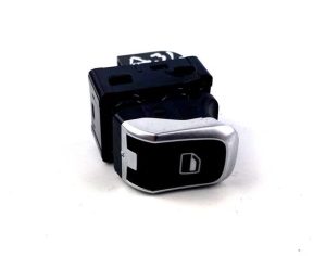 GENUINE AUDI A3 13-16 FRONT PASSENGER SIDE SWITCH FOR WINDOW REGULATOR SILVER