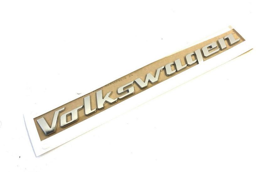 NEW GENUINE VW BEETLE 12-16 REAR TRUNK BOOT VOLKSWAGEN BADGE EMBLEM CHROME 5C0071801C - Image 2